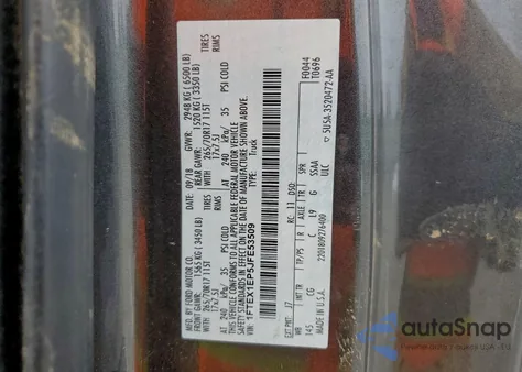 2018 Ford F150 Super Cab из США, поврежденный, VIN 1FTEX1EP5JFE53509